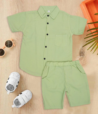 Hitanshi creation Boys & Girls Casual Shirt Pant(PISTA)