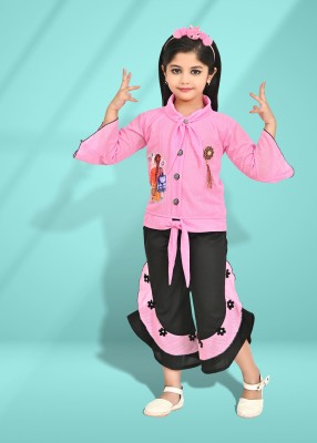 Star Case Girls Party(Festive) Top Pant(PINK)