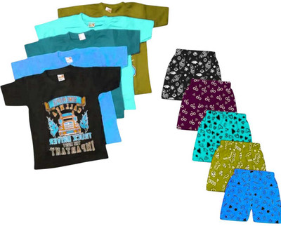 Zipwell Baby Boys & Baby Girls Jungle Book Casual Bodysuit T-shirt(MULTI COLOURS)