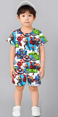 Fusion Boys & Girls Casual T-shirt Shorts(Multicolor 2)