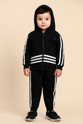 ARY Baby Boys & Baby Girls Casual Sweatshirt Track Pants(Black)