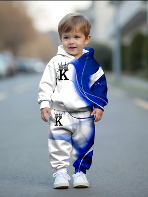 ELPIXIE FASHION Baby Boys & Baby Girls Party(Festive) Sweatshirt Track Pants(D.BLUE)