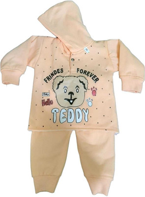 Threeidiots Baby Boys & Baby Girls Casual Dress Dress(Orange)