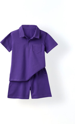 Spunkies Boys Casual Track Suit Shorts(Navy)