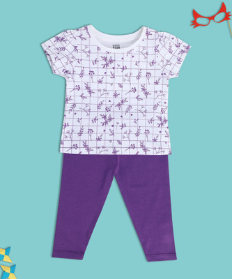 MINI KLUB Baby Girls Casual Top Trouser(Multicolor)
