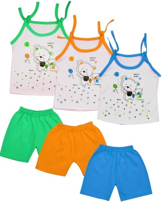 KIDS PARYANIS Baby Boys & Baby Girls Party(Festive) Top Capri(MULTICOLORS 1)