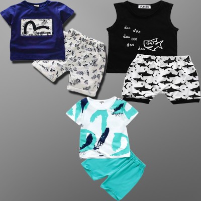 Kidisland Baby Boys & Baby Girls Casual T-shirt Shorts(Multi)