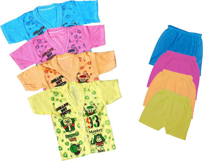 ReshmaaEnter Baby Boys & Baby Girls Casual T-shirt Shorts(E-1-2-3-4)