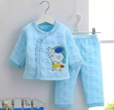 Reshu's Baby Boys & Baby Girls Looney Toons Party(Festive) Top Pant(Sea Green)