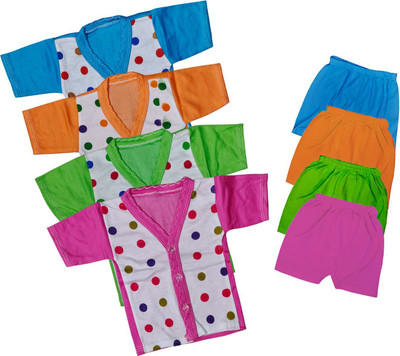 ReshmaaEnter Baby Boys & Baby Girls Casual T-shirt Pyjama(C-1-3-4-5)