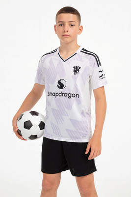 BUGOAT Boys & Girls Casual T-shirt Shorts(White)