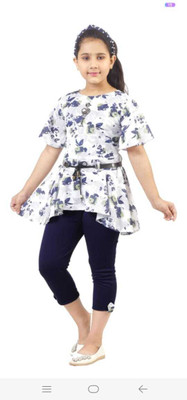Kaushalya garments Baby Girls Party(Festive) Top Capri(malticolor)