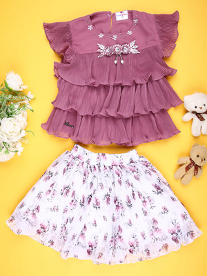 V-MART Boys Casual Top Skirt(Wine)
