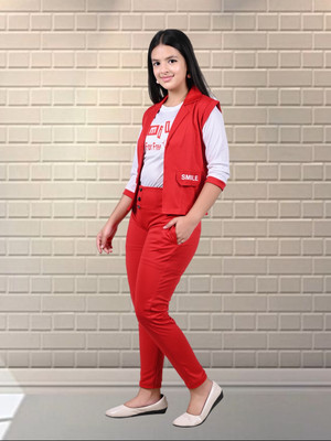 Belfry Girls Casual Top Pant(RED)