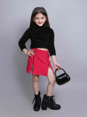 taffykids Girls Party(Festive) Top Skirt(Pink/Black)