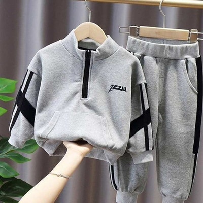 Lucy World Baby Boys Casual Track Suit Track Pants(gray)