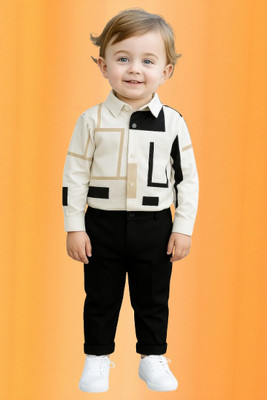 RIYANSHI Boys Casual Shirt Pant(Multicolor)