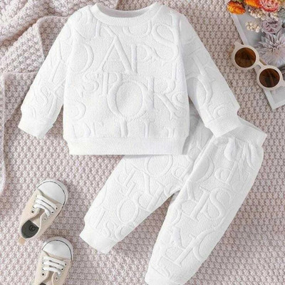 Y Tulsi Boys & Girls Casual T-shirt Pant(White)