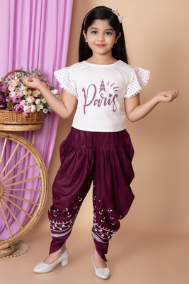 HTwentyThree Girls Barbie Party(Festive) Top Pyjama(PURPLE)