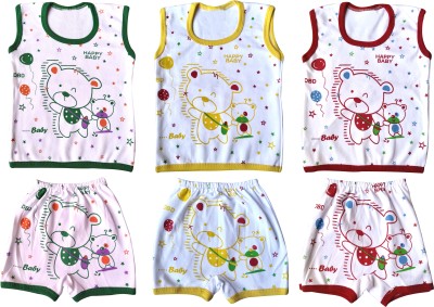 TohuBohu Baby Boys & Baby Girls Casual T-shirt Pant(Multicolor)