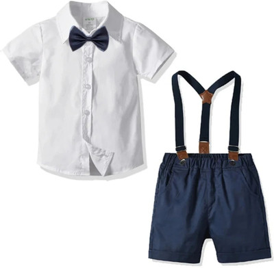 Cosmickolors Baby Boys Party(Festive) Shirt Shorts(Multicolor 2)