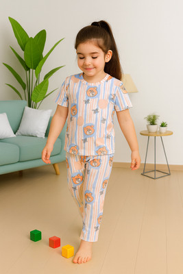 LILASTEX Boys & Girls Dora Casual T-shirt Pant(Multicolor 4)