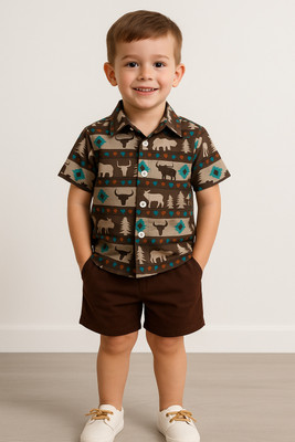 SVH Fashion Baby Boys & Baby Girls Casual Shirt Shorts(Multi Colors)