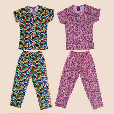 BARATHIDEVI TEX Girls Casual Top Pant(COMBO 3)