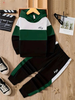 ELPIXIE FASHION Baby Boys & Baby Girls Casual T-shirt Track Pants(GREEN)