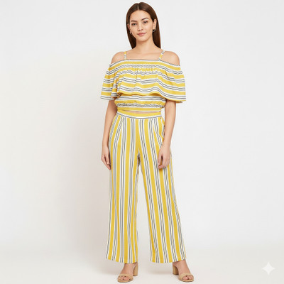 Swastikcreation Girls Casual Top Pyjama(yellow)