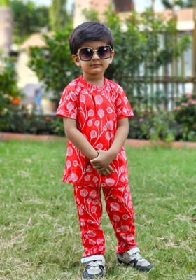 EMBLICA Baby Boys Casual T-shirt Pant(BALOON)