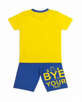 RUANA ELVIS Baby Boys & Baby Girls Casual T-shirt Capri(Yellow)
