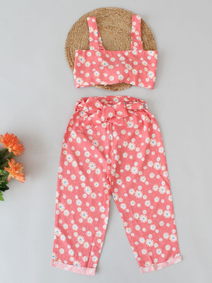 Qvink Girls Casual Top Pyjama(Red)