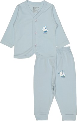 BodyCare Baby Boys & Baby Girls Casual Top Pyjama(Blue)