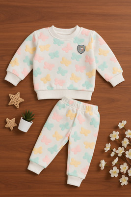 JGLIMAFASHION Baby Girls Casual Sweatshirt Pant(Multycolor)