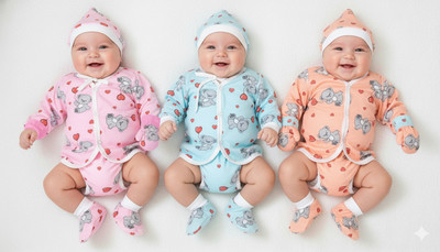 Anabiya Store Baby Boys & Baby Girls Casual Top Cap, Gloves, Socks(Multicolor)