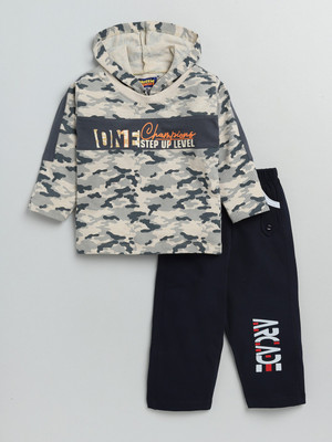 NOTTIE PLANET Baby Boys Casual T-shirt Pant(SAND)