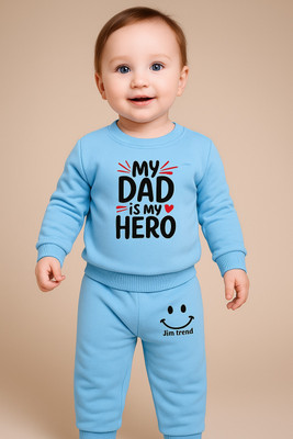 JIM Trend Baby Boys & Baby Girls Casual Sweatshirt Sweatpant(SKY)