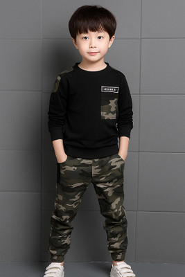 Dollico Boys Party(Festive) T-shirt Track Pants(BLACK)