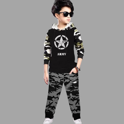 LILBITS Boys Casual T-shirt Track Pants(Multicolor06)
