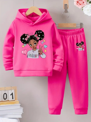 hey fiun Girls Disney Princess Party(Festive) T-shirt Pant(pink)