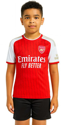 BUGOAT Boys & Girls Casual T-shirt Shorts(Red)