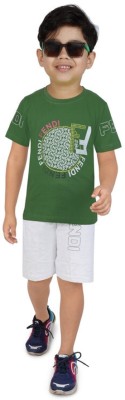 ZADMUS Baby Boys Party(Festive) T-shirt Shorts(Green)