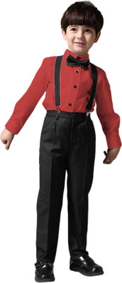 Sagar Impex Boys Party(Festive) Shirt Pant(Red)