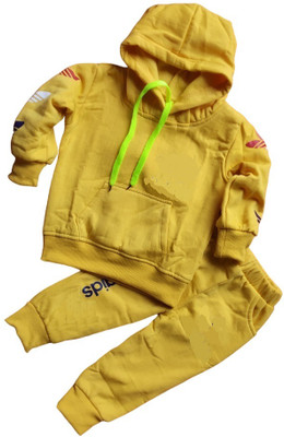Mayneisha Baby Boys & Baby Girls Casual Sweatshirt Pyjama(yellow)