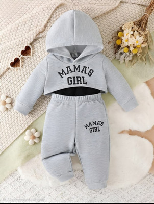DRITI Baby Girls Casual Jacket Pant(GREY)
