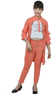 Bowden & Cahill Girls Party(Festive) Shrug Pant(Peach)