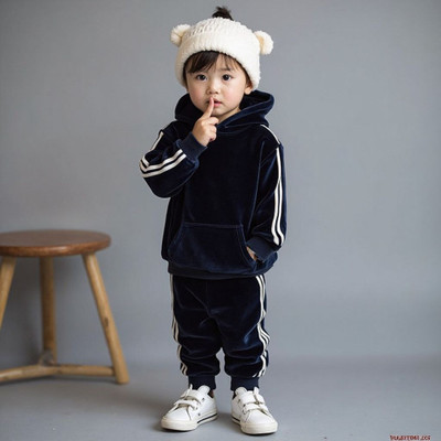 dhairyatraders Baby Boys & Baby Girls Casual Sweatshirt Sweatpant(Blue)