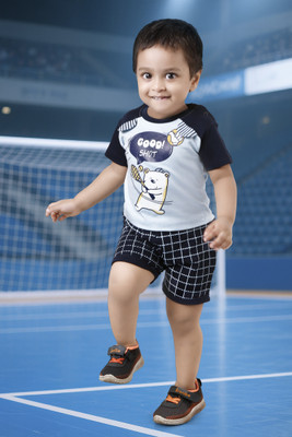 MUMBEL Baby Boys Casual T-shirt Dress(Blue)