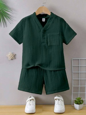 SHIV CREATION Baby Boys Casual Shirt Shirt(green)